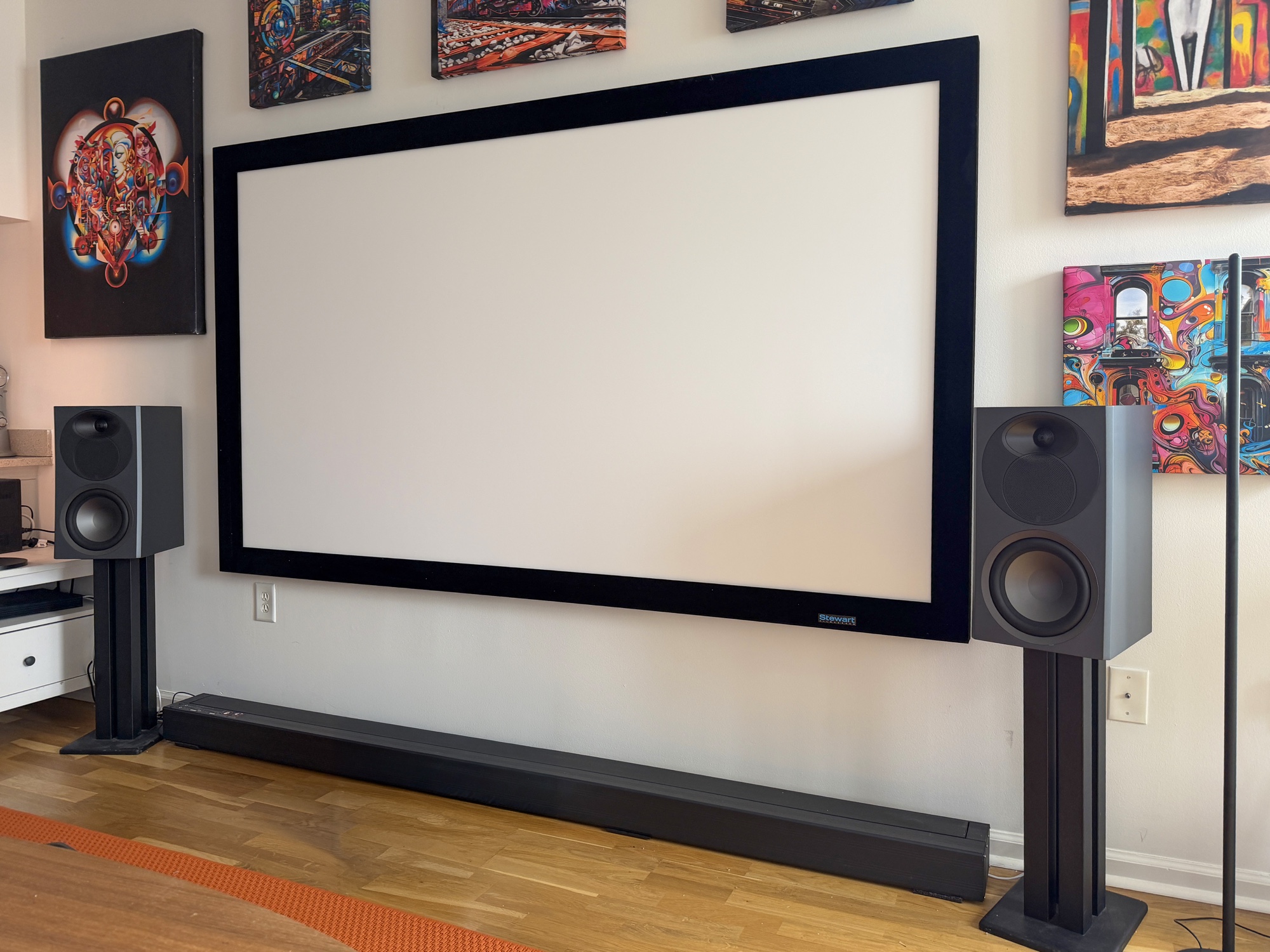 Pair of Arendal Sound 1610 Bookshelf 8 speakers in the review room