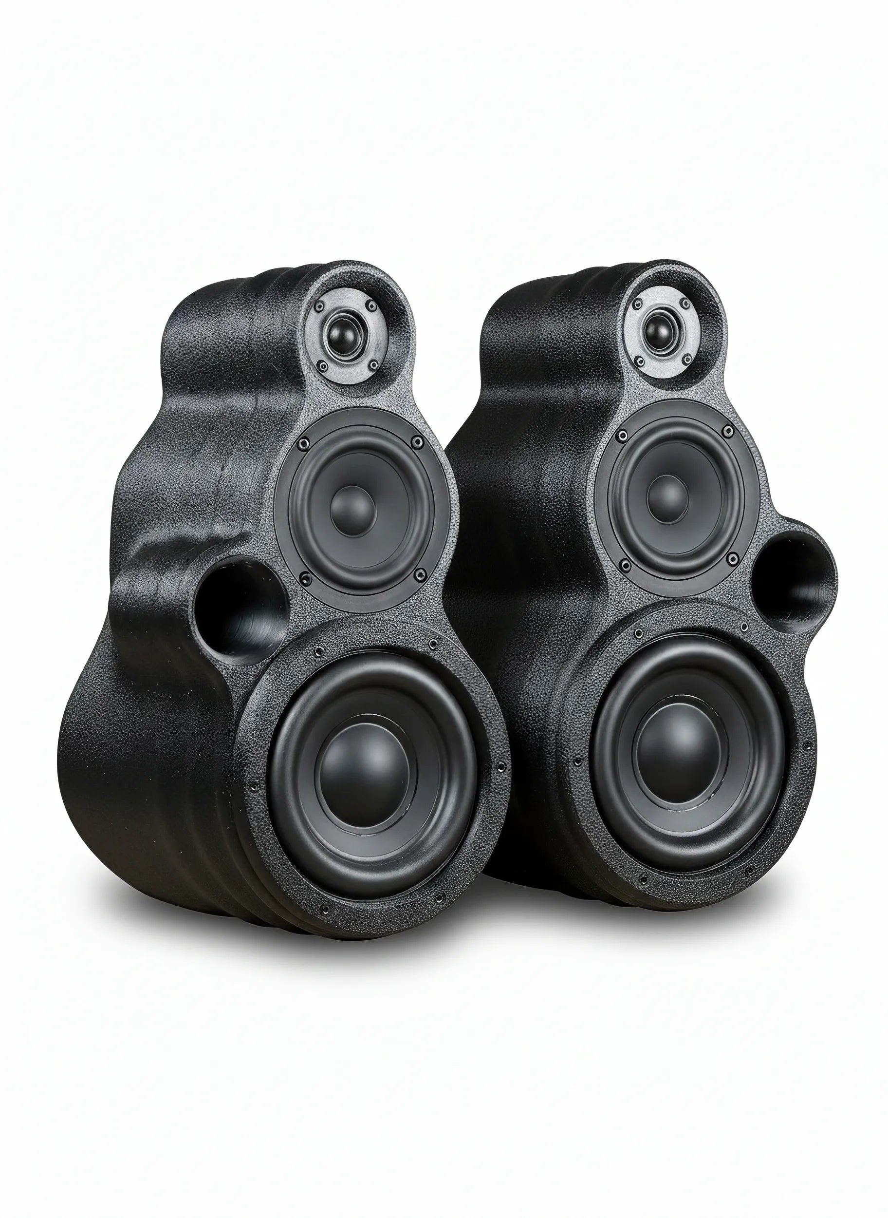 Heeskof Audio Xyla — Front Three-Quarter View of a Stereo Pair