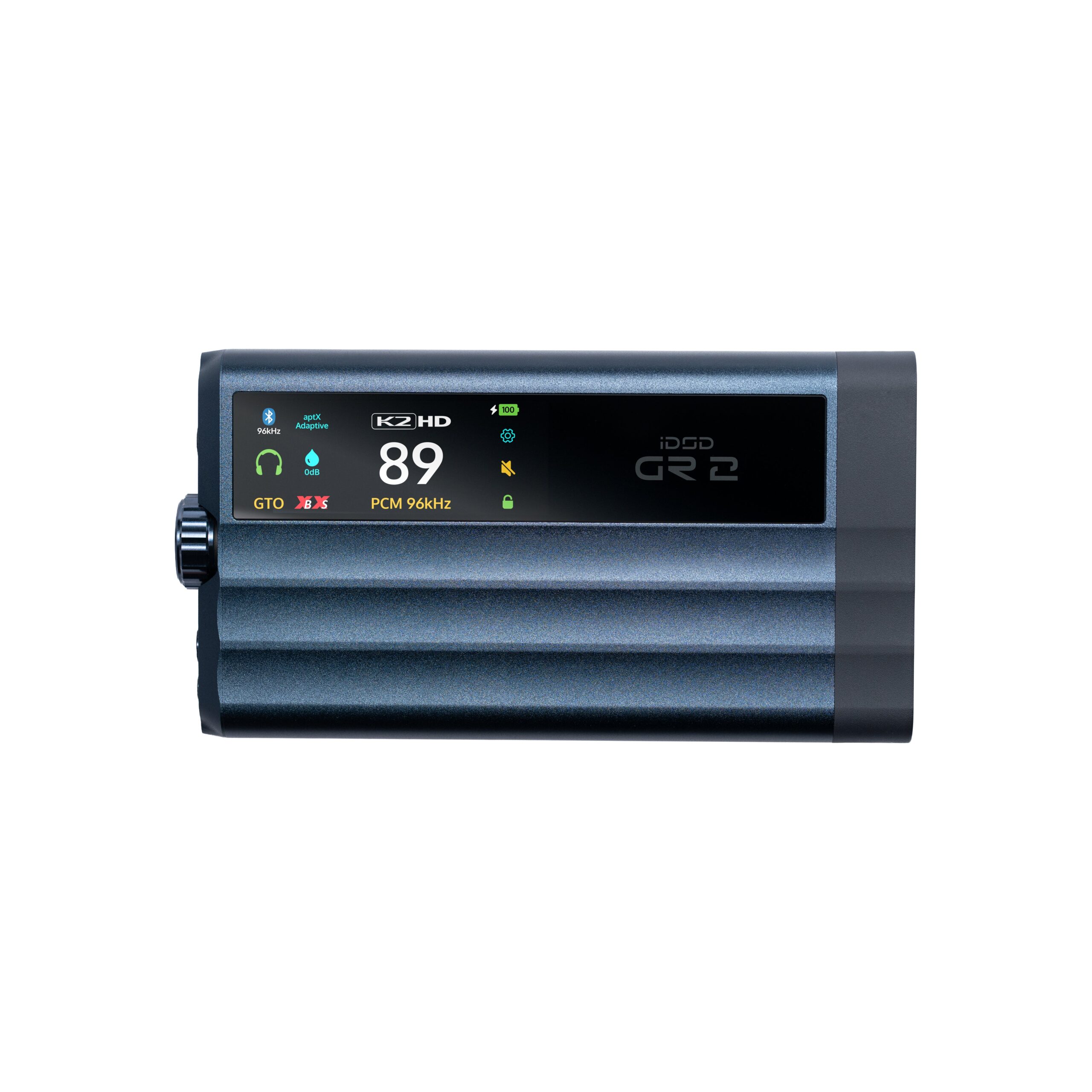 iFi Audio iDSD GR 2 Portable/Desktop DAC & Headphone Preamp — Top OLED Display & Chassis View