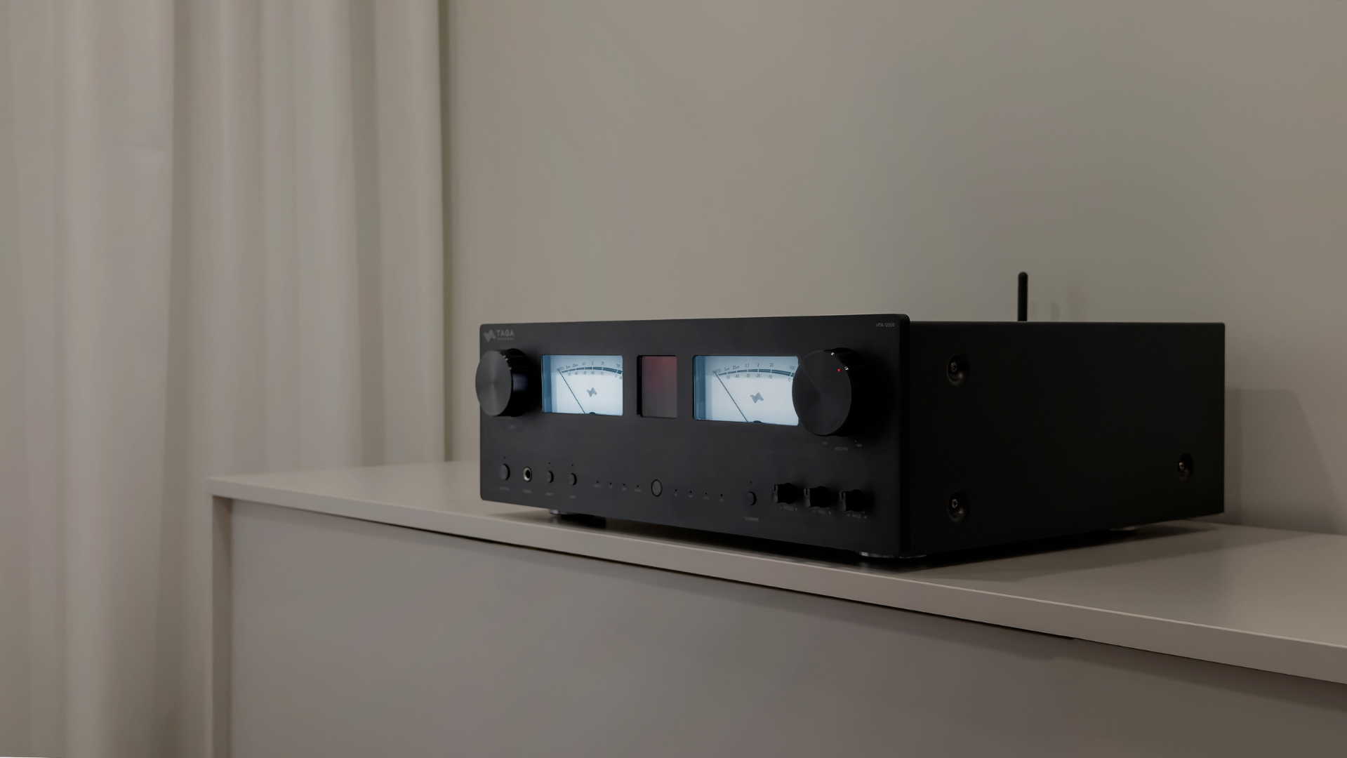 TAGA Harmony HTA-1200B — Three-Quarter View on a Cabinet